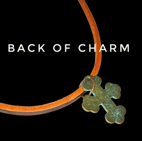 Long Leather Cord Cross Medallion Necklace Western Cowboy Cowgirl Boho Hippie - Picture 4 of 13